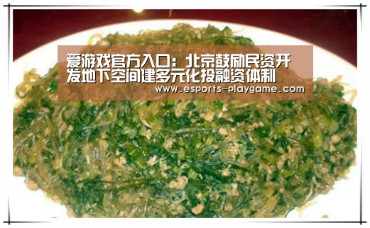 爱游戏官方入口:北京鼓励民资开发地下空间建多元化投融资体制(图1) 爱游戏体育官网